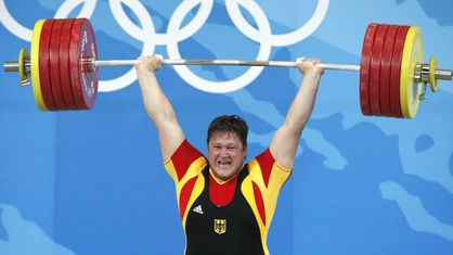 Mastthias Steiner im Superschwergewicht-Wettkampf bei den Olympischen Spielen (2008).