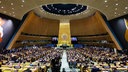 US-Präsident Biden spricht bei der 79. Generaldebatte der UN-Generalversammlung im Saal der UN-Generalversammlung im Hauptquartier der Vereinten Nationen in New York City (24.09.2024).