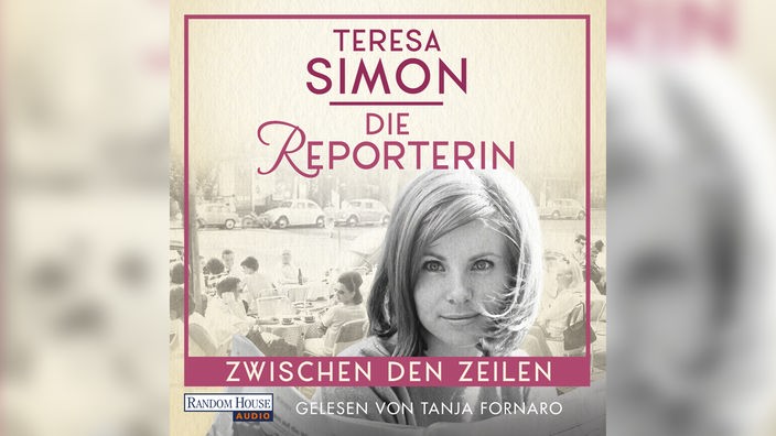 Das nostalgische Hörbuchcover von Teresa Simonis "Die Reporterin" zeigt eine junge Frau.