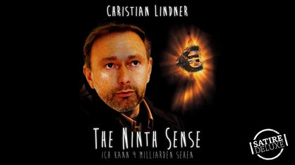 Satirische Montage des Filmplakats zu The Sixth Sense mit Christian Lindner als Protagonist