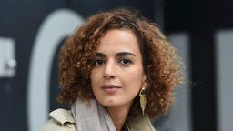 Leila Slimani , aufgenommen im Oktober 2017, auf der 69. Frankfurter Buchmesse.