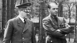 Albert Speer (r.) und Adolf Hitler 1940