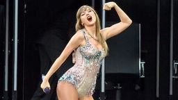 Taylor Swift im San Siro Stadion, Mailand, 13. Juli 2024 .