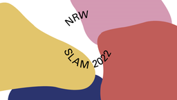 Buntes Logo des NRW Slam 2022