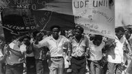 Anti-Apartheid-Demonstration in Middelburg, 1986