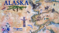 Landkarte von Alaska