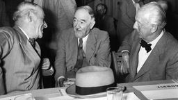 Alfred Weber (M), Ortega y Gasset (l) und Paul Bonatz