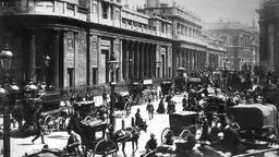Ansich der Bank von England in London, 1895