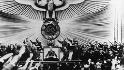 Hitler vor dem Reichstag am 1.9.1939 