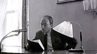 Thomas Bernhard bei einer Lesung, 1968