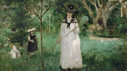 Gemälde "Die Schmetterlingsjagd" von Berthe Morisot