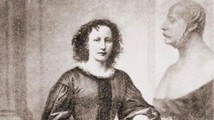 Die Bildhauerin Elisabet Ney in ihrem Atelier. Die in Münster geborene Ney zählte zu den wenigen Künstlerinnen, die im 19. Jahrhundert von ihrer Arbeit leben konnten.