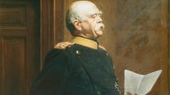 Gemälde: Bismarck am Bundesratstisch