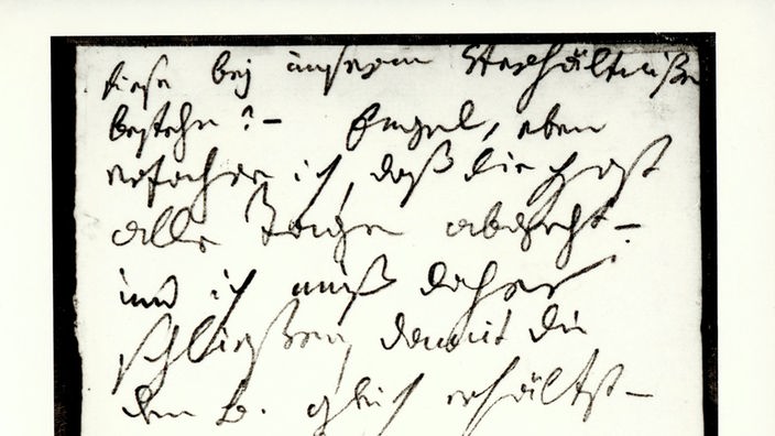 Brief von Ludwig van Beethoven an die "Unersterbliche Geliebte"