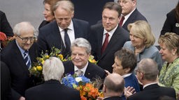 Joachim Gauck nach der Wahl zum Bundespräsidenten