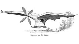 Clément Aders fliegender Vogel 