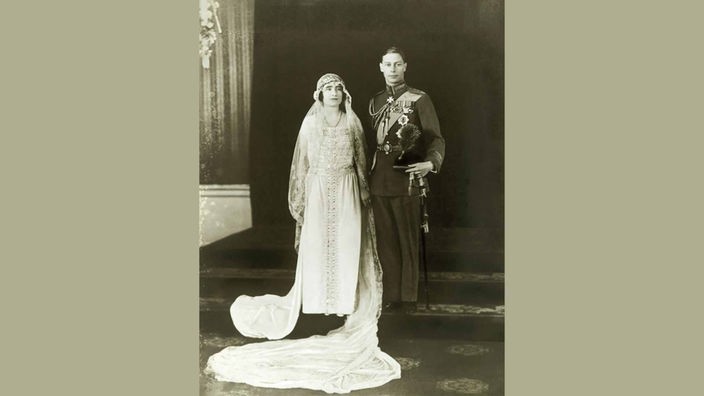 Elizabeth Bowes-Lyon heiratet den künftigen König George VI.
