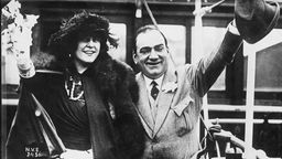 Enrico Caruso mit Ehefrau Dorothy