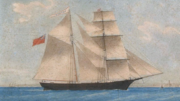 Gemälde der "Amazon", später "Mary Celeste", um 1861