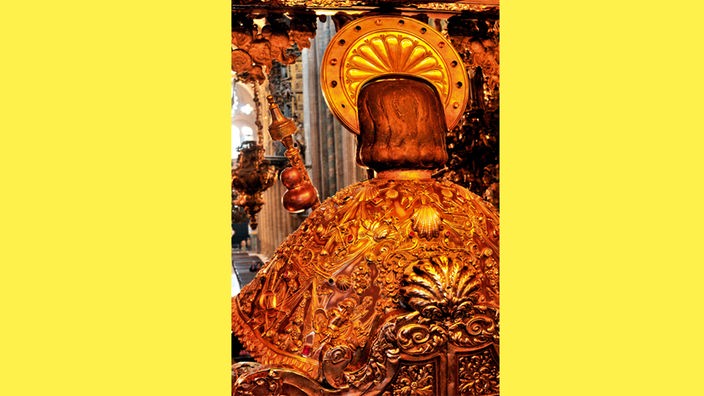 Abbild des Heiligen Jakobus in der Kathedrale von Satiago de Compostela