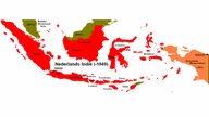 Indonesien bei Erreichen der Unabhängigkeit 1949