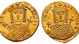 Irene von Byzanz auf einer Münze