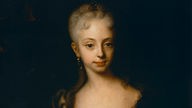 Maria Theresia von Österreich im Alter von 10 Jahren, Ölgemälde von Andreas Möller