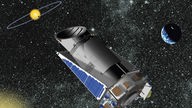 Weltraumteleskop "Kepler" im Weltall
