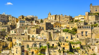 Die süditalienische Stadt Matera ist bekannt für ihre Höhlensiedlungen und war 2019 Europäische Kulturhauptstadt