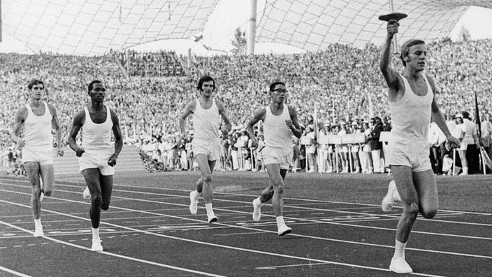 26.08.1972 - Eröffnung der Olympischen Spiele in München ...
