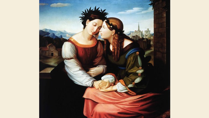 Gemälde "Germania und Italia"