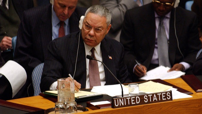 Colin Powells Rede vor der UN
