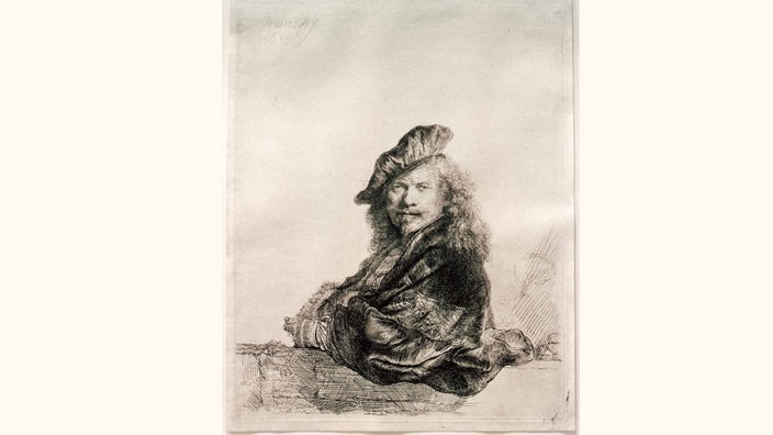 Rembrandt, Selbstbildnis, 1639, Redierung