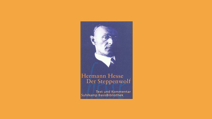 Buchcover "Der Steppenwolf" mit einem Bild von Hermann Hesse