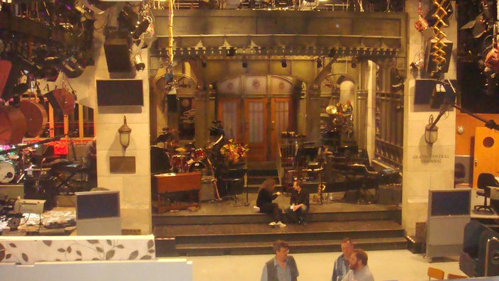 Die SNL Bühne, 15 Minuten vor Beginn der Aktion