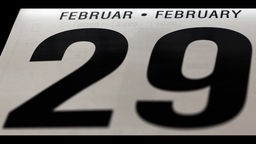 Abreißkalender mit dem Datum 29. Februar