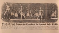 Rebellierende Sklaven auf dem Schiff La Amistad