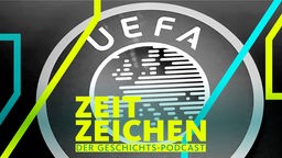 Ein Logo der UEFA hängt beim Kongress des UEFA-Dachverbandes im "Beurs van Berlage".