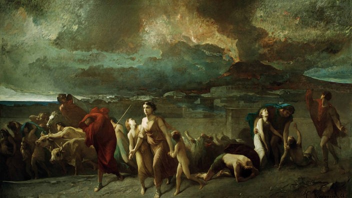 Ausbruch des Vesuv, Gemälde von Francois Reynaud