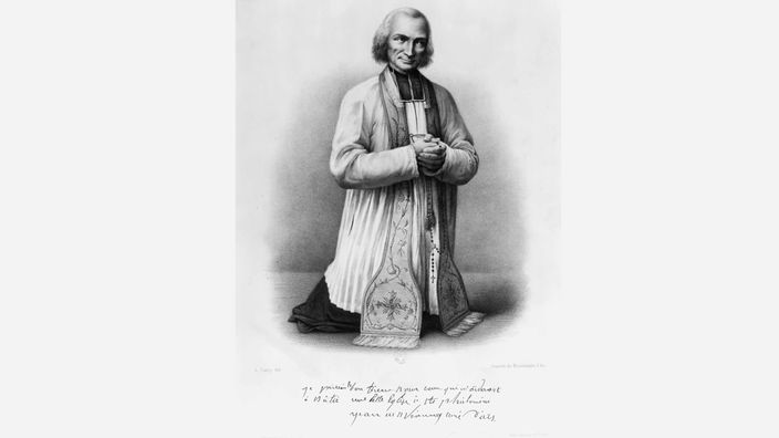 Jean Baptiste Marie Vianney, Lithographie nach Tanty