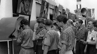 Mitglieder der DDR-Jugendorganisation FDL am 7.8.1951