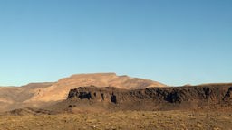 Wüstenlandschaft in der autonomen Region Westsahara, Marokko