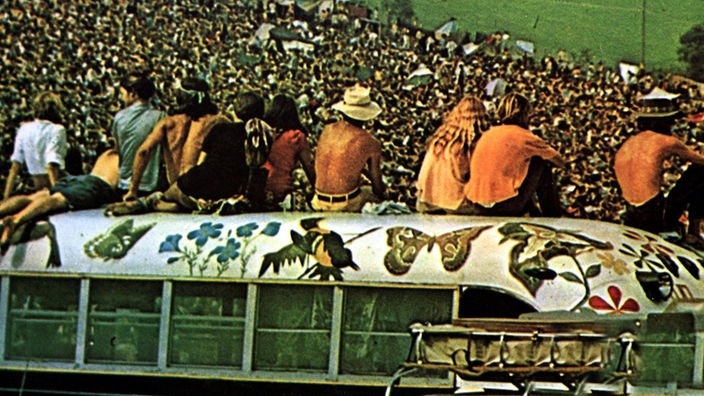 Szene aus dem Dokumentarfilm "Woodstock - Three Days Of Love And Music"