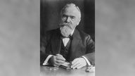 Porträtbild von Carl von Linde (1842-1934), deutscher Ingenieur, Unternehmer und  Gründer der Firma Linde.
