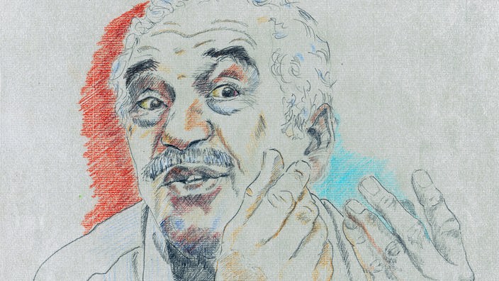 Gabriel Garcia Marques, Schrifsteller (Zeichnung)