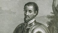 Konquistador Hernando de Soto (1496/1497-1542), Kupferstich