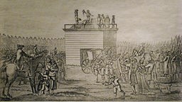 Die Hinrichtung der Grafen Enevold Brandt und Johann Friedrich Struensee am 28. April 1772