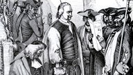 Johann Friedrich Struensee vor seiner Hinrichtung am 28. April 1772