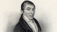 Unternehmer und Frühsozialist Robert Owen, Kupferstich