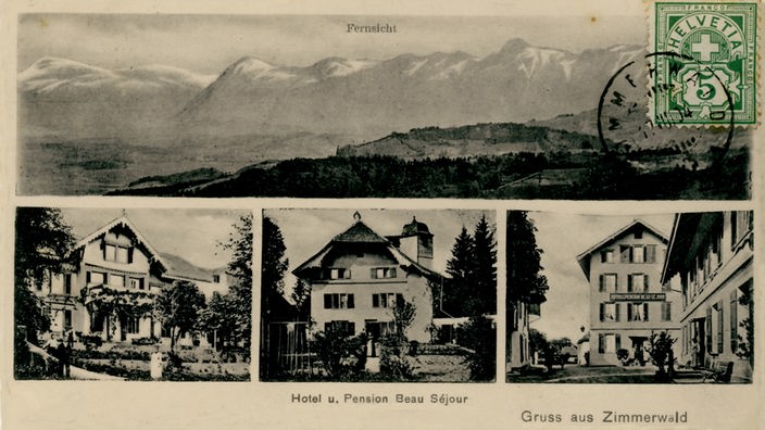 Postkarte aus Zimmerwald